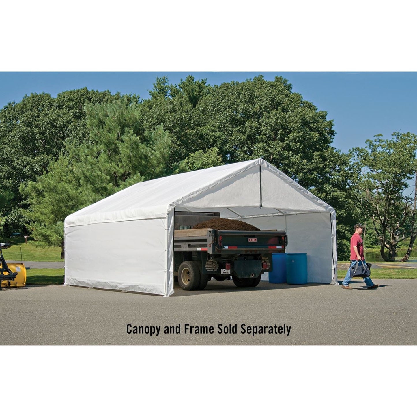 ShelterLogic Canopy Enclosure Kit ShelterLogic | Canopy Enclosure Kit 18 × 40 ft. White (FR Rated - Frame and Canopy Sold Separately) 26180