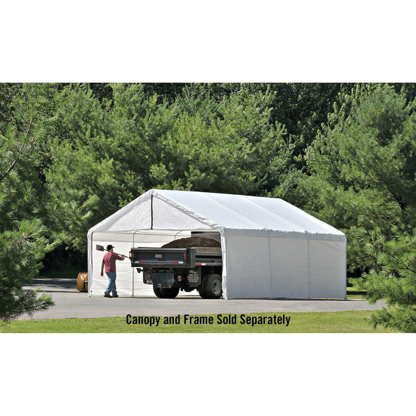 ShelterLogic Canopy Enclosure Kit ShelterLogic | Enclosure Kit for the UltraMax Canopy 30 x 40 ft. White Industrial (Frame and Canopy Sold Separately) 27776