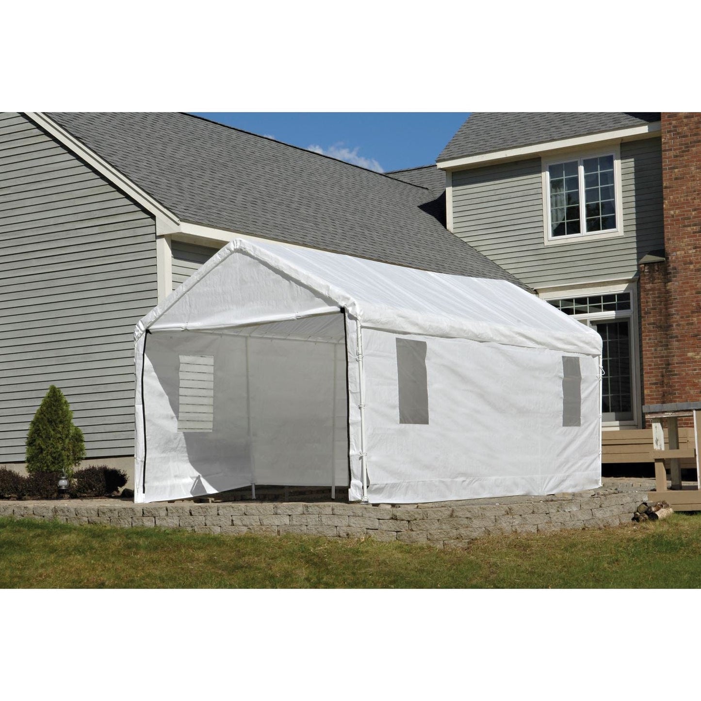 ShelterLogic Canopy Enclosure Kit ShelterLogic | Enclosure Kit with windows for the MaxAP Canopy 10 x 20 ft. 25772