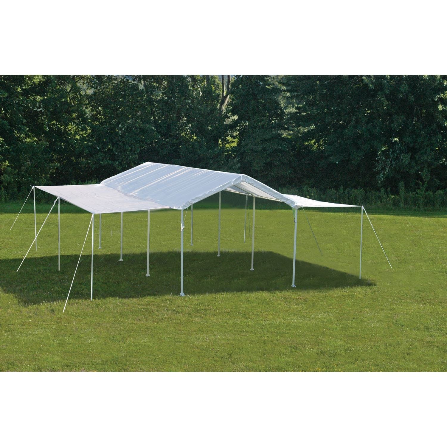ShelterLogic Canopy Enclosure Kit ShelterLogic | MaxAP 10 ft. x 20 ft. White Canopy Extension Kit - Frame and Canopy Sold Separately 25730