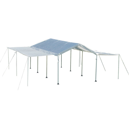 ShelterLogic Canopy Enclosure Kit ShelterLogic | MaxAP 10 ft. x 20 ft. White Canopy Extension Kit - Frame and Canopy Sold Separately 25730