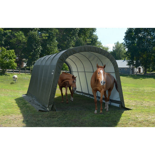 ShelterLogic Run-In Shed-in-a-Box 12 x 20 x 8 ft. - mygreenhousestore.com