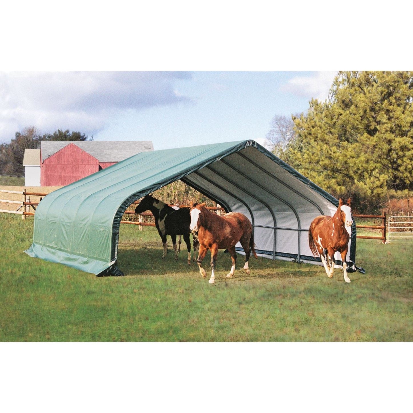 ShelterLogic Run-In Shelter 22' x 20' - mygreenhousestore.com