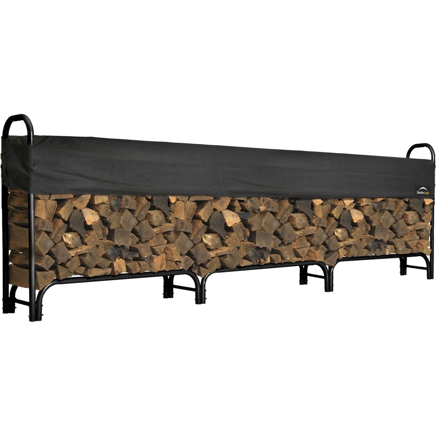 ShelterLogic Firewood & Hearth Products ShelterLogic | Heavy Duty Firewood Rack 12 ft. With Cover 90403