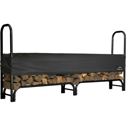 ShelterLogic Firewood & Hearth Products ShelterLogic | Heavy Duty Firewood Rack 4 ft. With Cover 90401