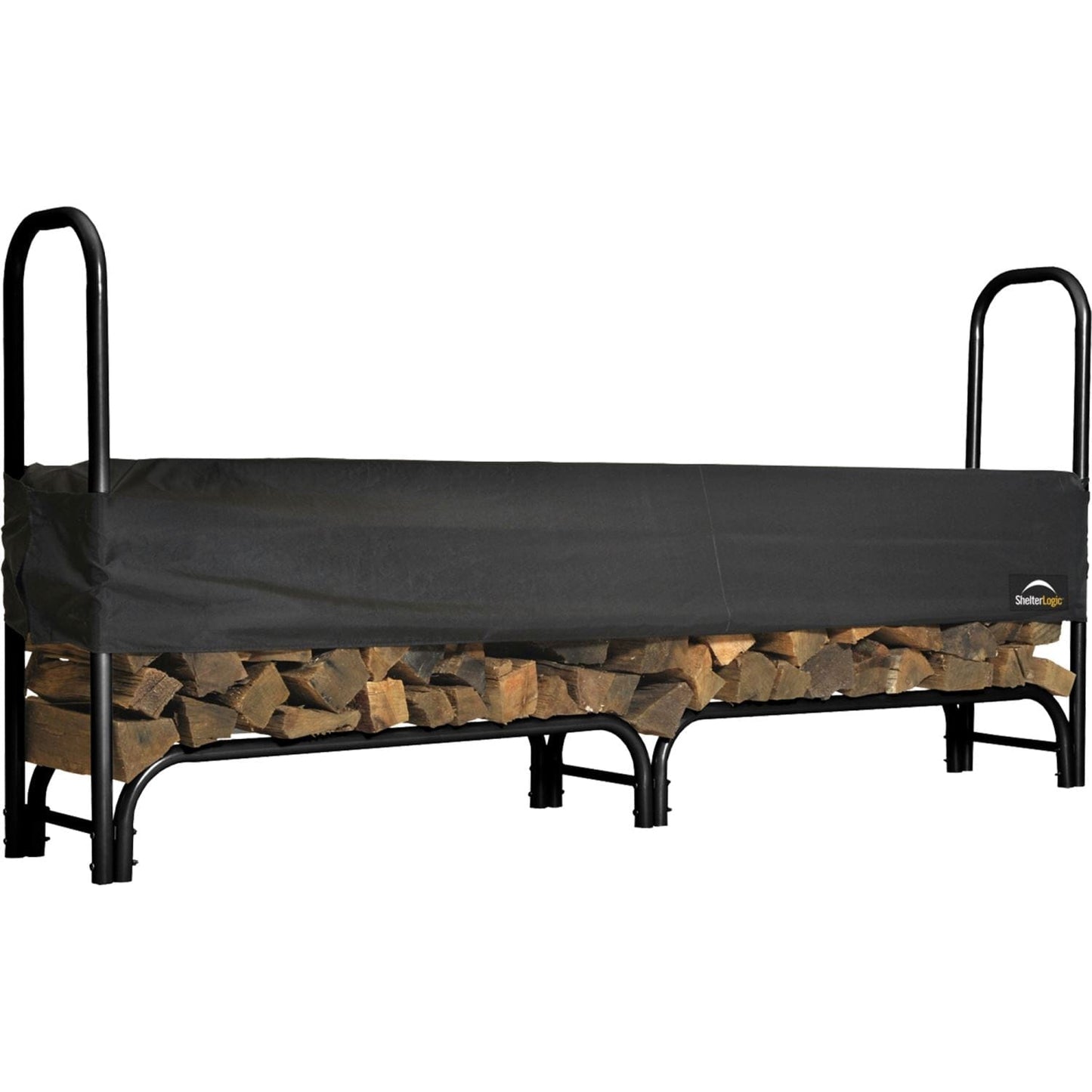 ShelterLogic Firewood & Hearth Products ShelterLogic | Heavy Duty Firewood Rack 8 ft. With Cover 90402