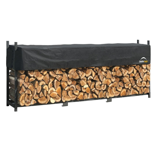 ShelterLogic Firewood & Hearth Products ShelterLogic | Ultra Duty Firewood Rack 12 ft. With Cover 90476