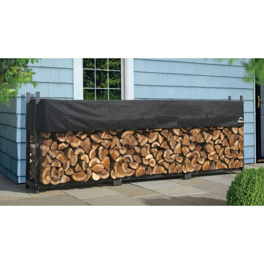 ShelterLogic Firewood & Hearth Products ShelterLogic | Ultra Duty Firewood Rack 12 ft. With Cover 90476