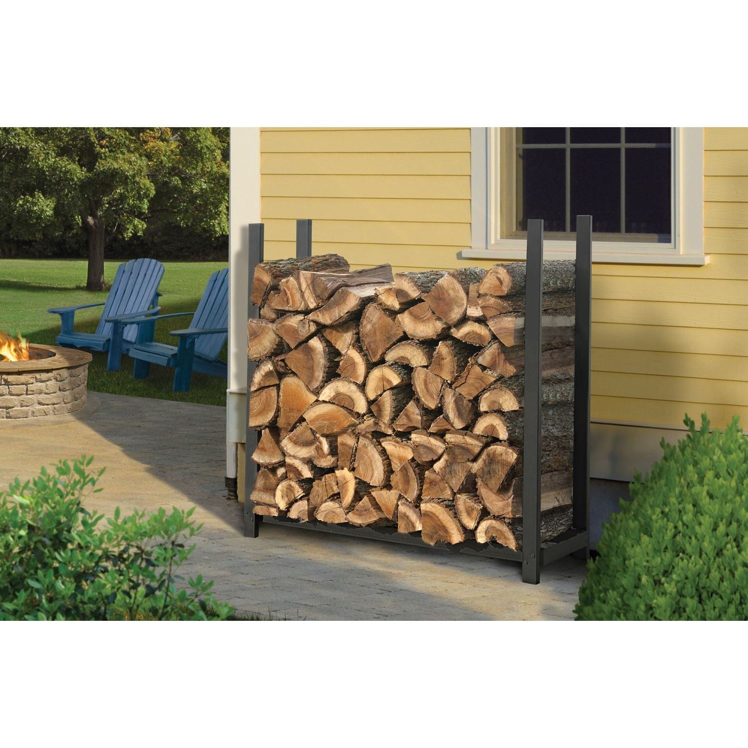 ShelterLogic Firewood & Hearth Products ShelterLogic | Ultra Duty Firewood Rack 4 ft. Without Cover 90471