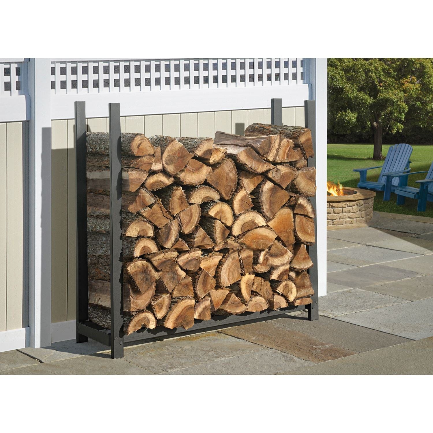 ShelterLogic Firewood & Hearth Products ShelterLogic | Ultra Duty Firewood Rack 4 ft. Without Cover 90471