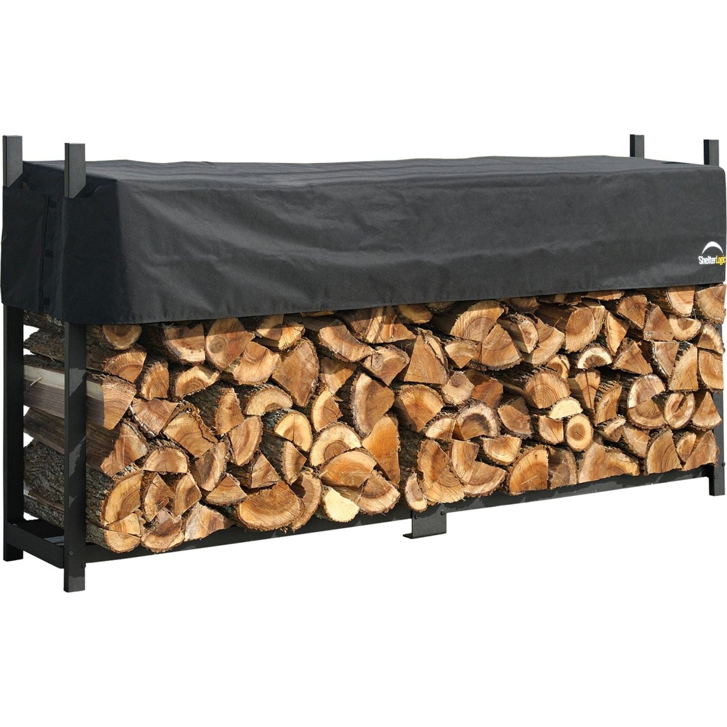 ShelterLogic Firewood & Hearth Products ShelterLogic | Ultra Duty Firewood Rack 8 ft. With Cover 90475