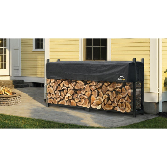ShelterLogic Firewood & Hearth Products ShelterLogic | Ultra Duty Firewood Rack 8 ft. With Cover 90475