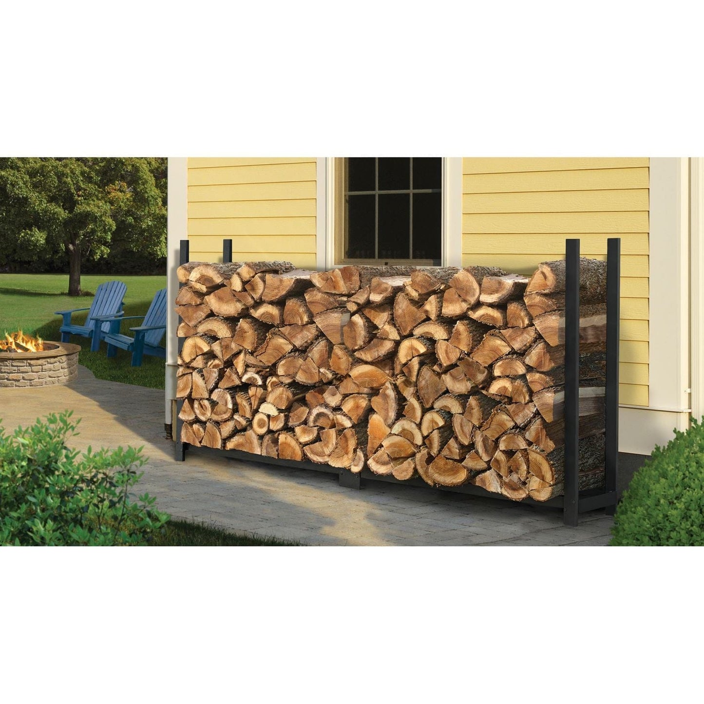 ShelterLogic Firewood & Hearth Products ShelterLogic | Ultra Duty Firewood Rack 8 ft. Without Cover 90472