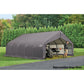 ShelterLogic Garages ShelterLogic | ShelterCoat 18 x 28 ft. Garage Peak Gray STD 80024
