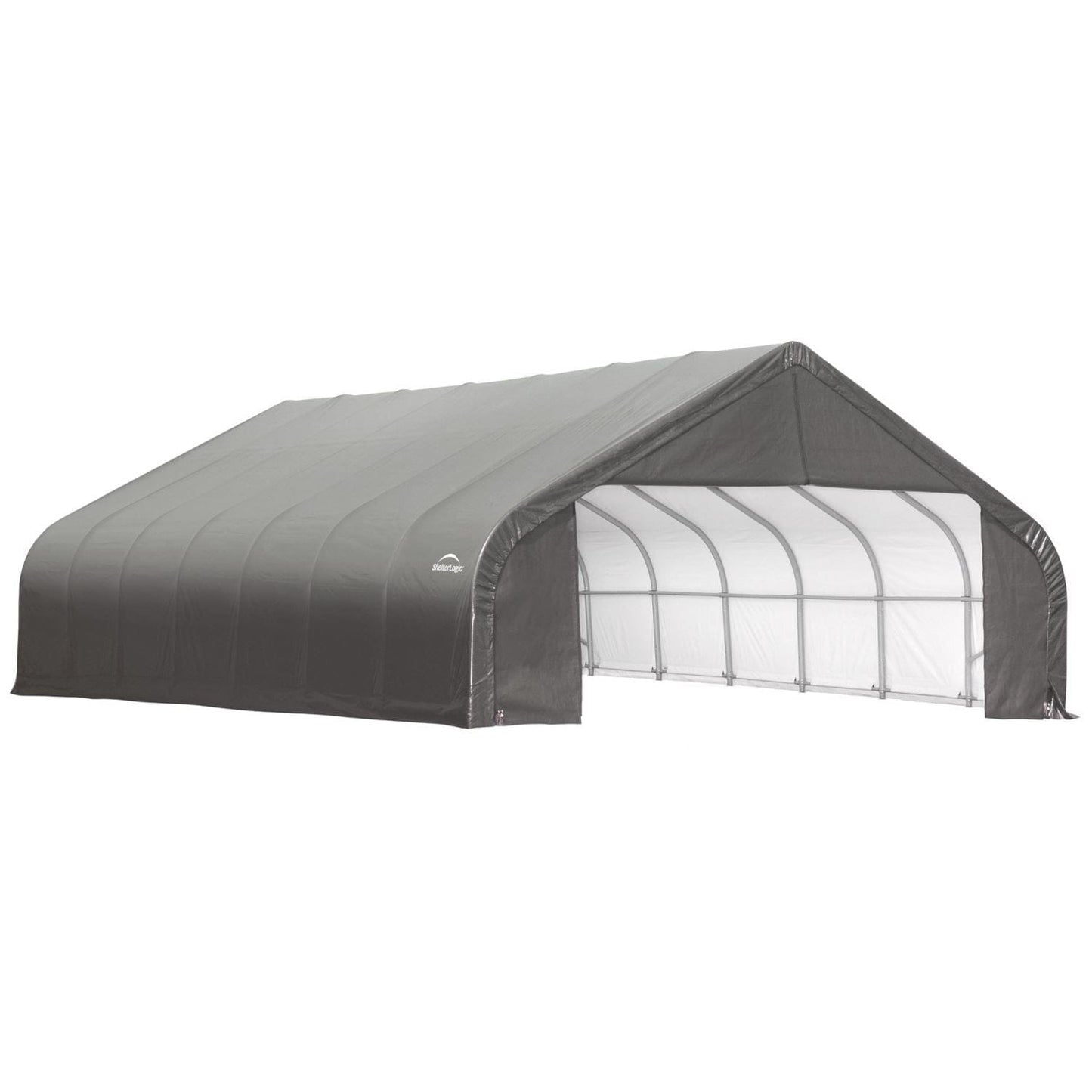 ShelterLogic Garages ShelterLogic | ShelterCoat 28 x 28 ft. Garage Peak Gray STD 86070