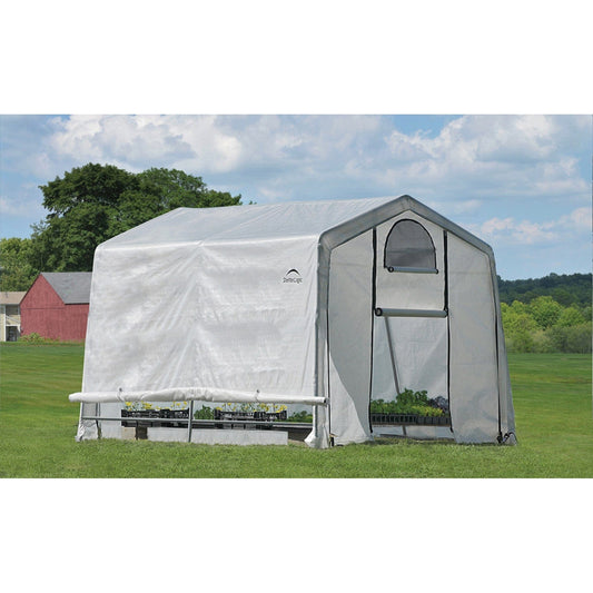 ShelterLogic GrowIT Greenhouse-in-a-Box Peak Greenhouse - 10' x 10' - mygreenhousestore.com