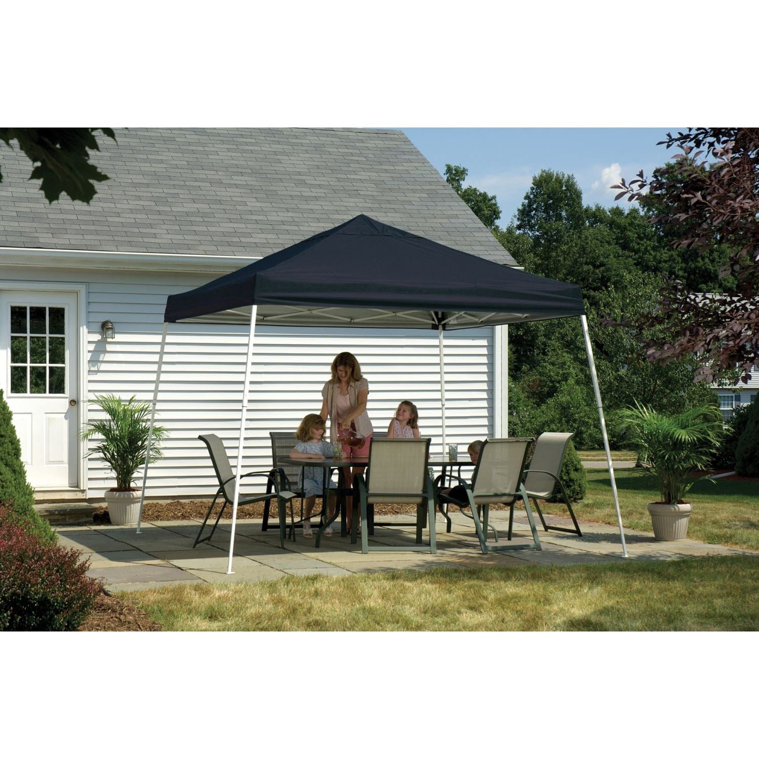 ShelterLogic Pop-Up Canopies ShelterLogic | Pop-Up Canopy HD - Slant Leg 12 x 12 ft. Black 22547