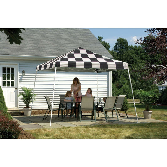 ShelterLogic Pop-Up Canopies ShelterLogic | Pop-Up Canopy HD - Slant Leg 12 x 12 ft. Checkered Flag 22549