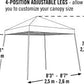 ShelterLogic Pop-Up Canopies ShelterLogic | Pop-Up Canopy HD - Slant Leg 8 x 8 ft. Red 22578