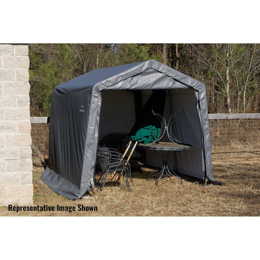 ShelterLogic Portable Garage ShelterLogic | ShelterCoat 10 x 8 ft. Garage Peak Gray STD 72803