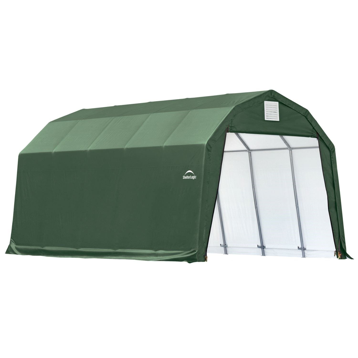 ShelterLogic Portable Garage ShelterLogic | ShelterCoat 12 x 24 x 11 ft. Garage Barn Green STD 90154