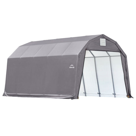 ShelterLogic Portable Garage ShelterLogic | ShelterCoat 12 x 28 ft. Garage Barn Gray STD 90253