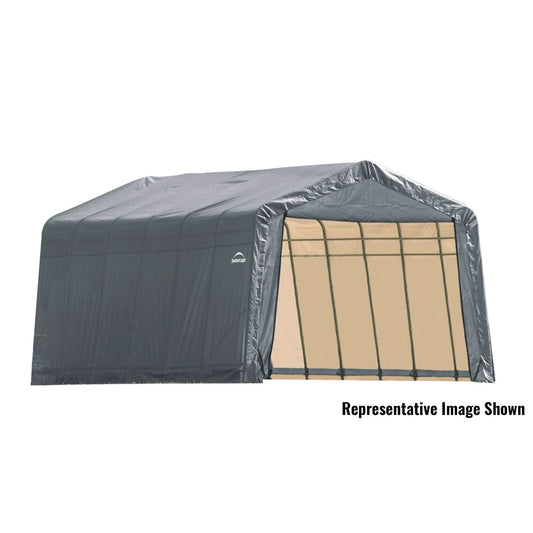 ShelterLogic Portable Garage ShelterLogic | ShelterCoat 12 x 28 ft. Garage Peak Gray STD 76432