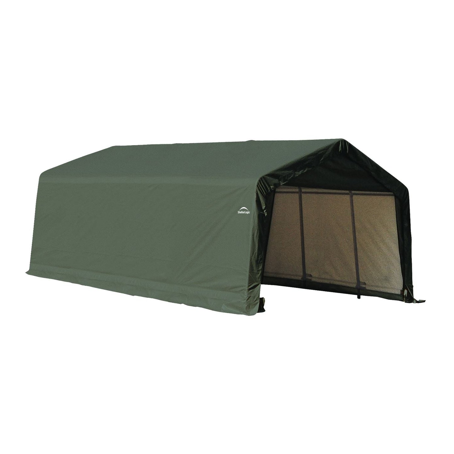 ShelterLogic Portable Garage ShelterLogic | ShelterCoat 13 x 20 ft. Garage Peak Green STD 73442