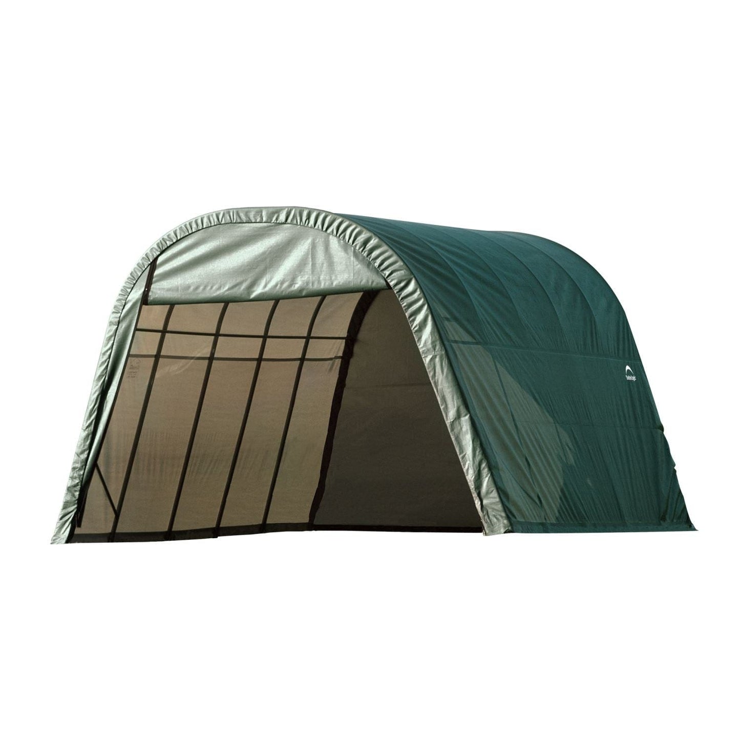 ShelterLogic Portable Garage ShelterLogic | ShelterCoat 13 x 20 ft. Wind and Snow Rated Garage Round Green STD 73342