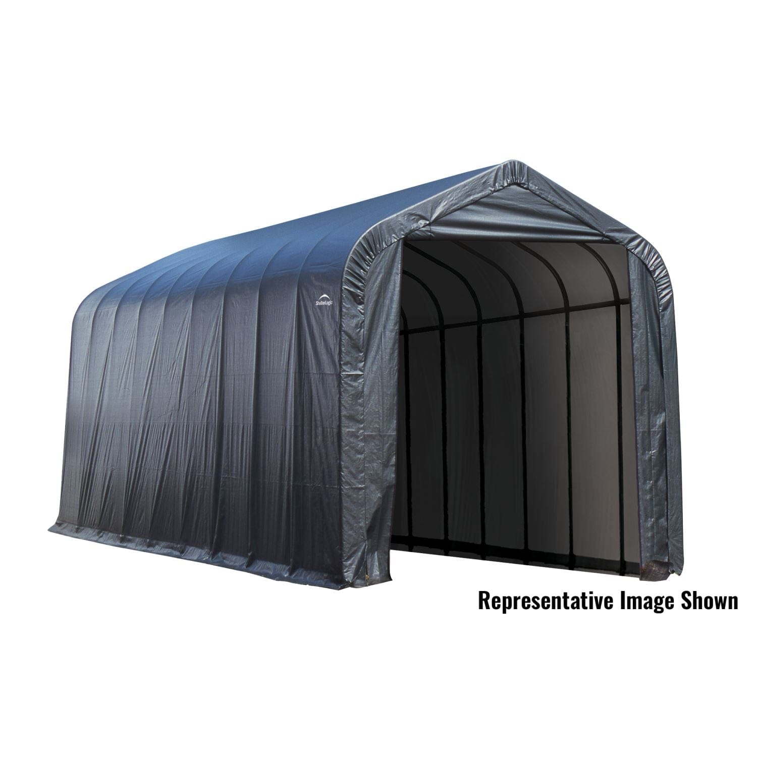 ShelterLogic Portable Garage ShelterLogic | ShelterCoat 15 x 24 ft. Garage Peak Gray STD 95370