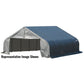 ShelterLogic Portable Garage ShelterLogic | ShelterCoat 18 x 20 ft. Garage Peak Gray STD 80043