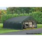 ShelterLogic Portable Garage ShelterLogic | ShelterCoat 18 x 20 ft. Garage Peak Green STD 80044