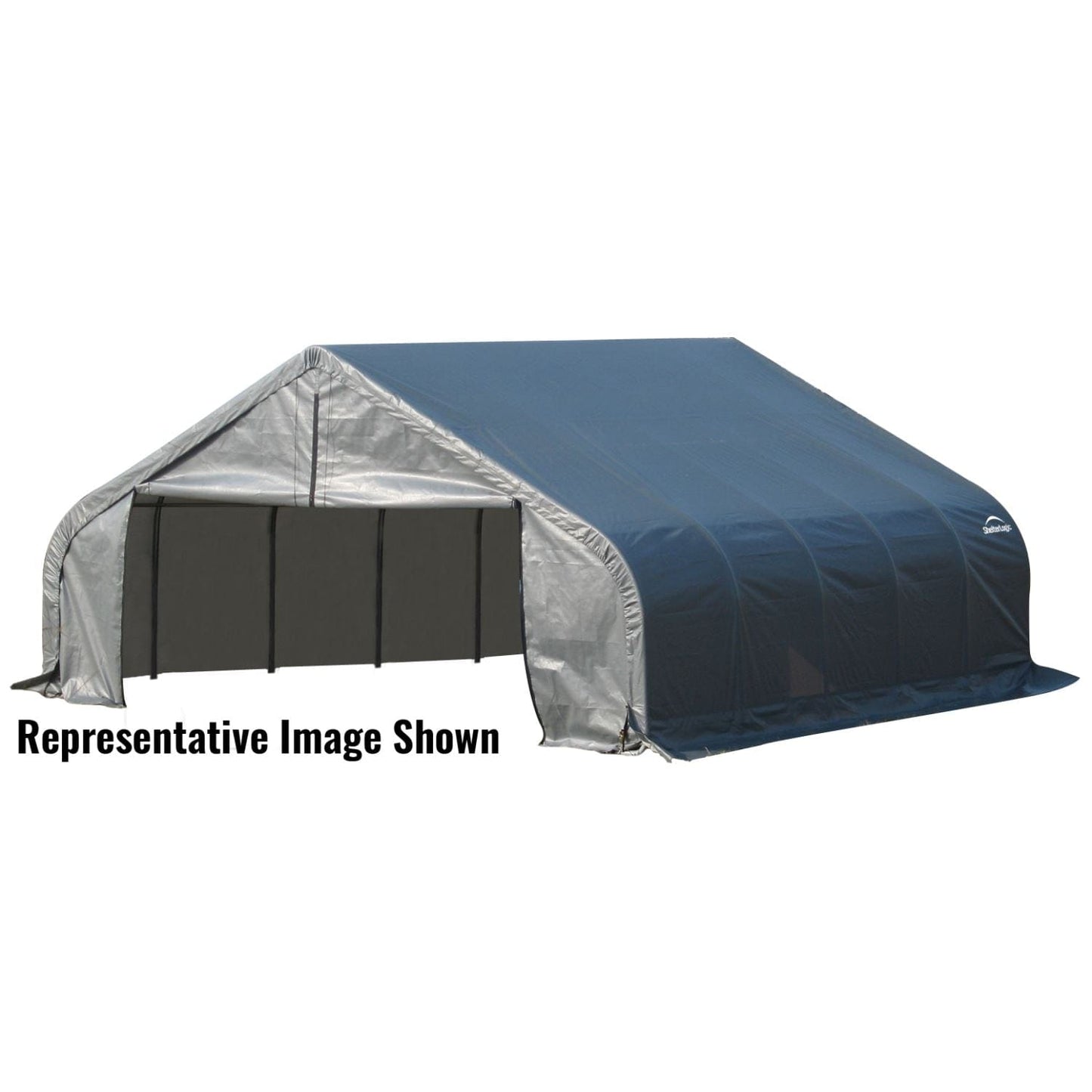 ShelterLogic Portable Garage ShelterLogic | ShelterCoat 18 x 24 ft. Garage Peak Gray STD 80020
