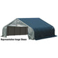 ShelterLogic Portable Garage ShelterLogic | ShelterCoat 18 x 24 ft. Garage Peak Green STD 80021