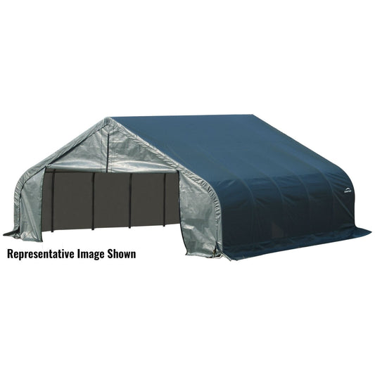 ShelterLogic Portable Garage ShelterLogic | ShelterCoat 22 x 20 ft. Garage Peak Green STD 82044