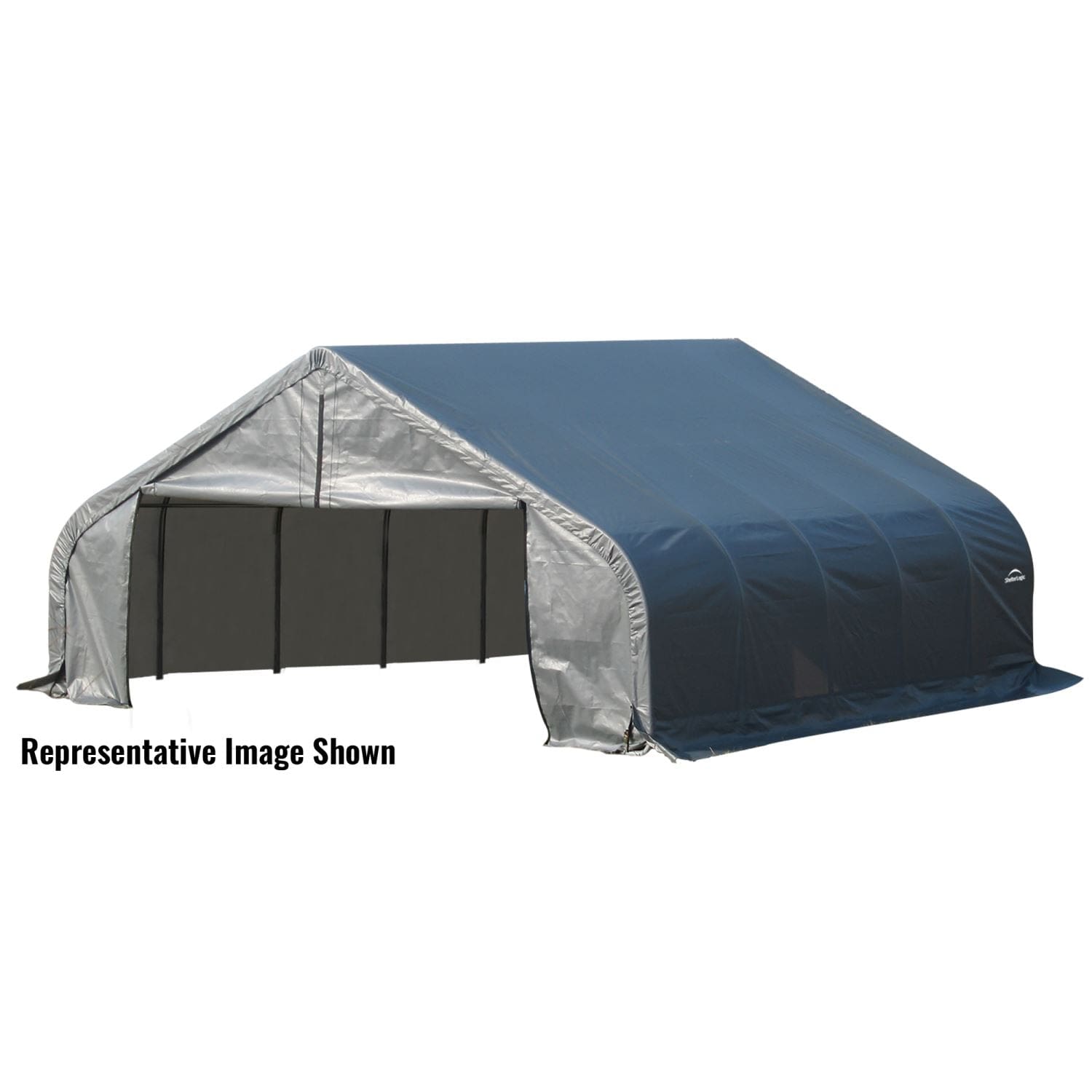 ShelterLogic Portable Garage ShelterLogic | ShelterCoat 22 x 24 ft. Garage Peak Gray STD 82143