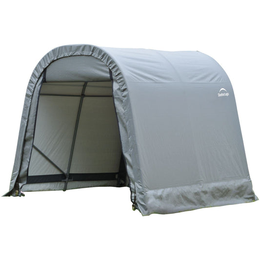 ShelterLogic Portable Garage ShelterLogic | ShelterCoat 8 x 8 ft. Wind and Snow Rated Garage Round Gray STD 76803