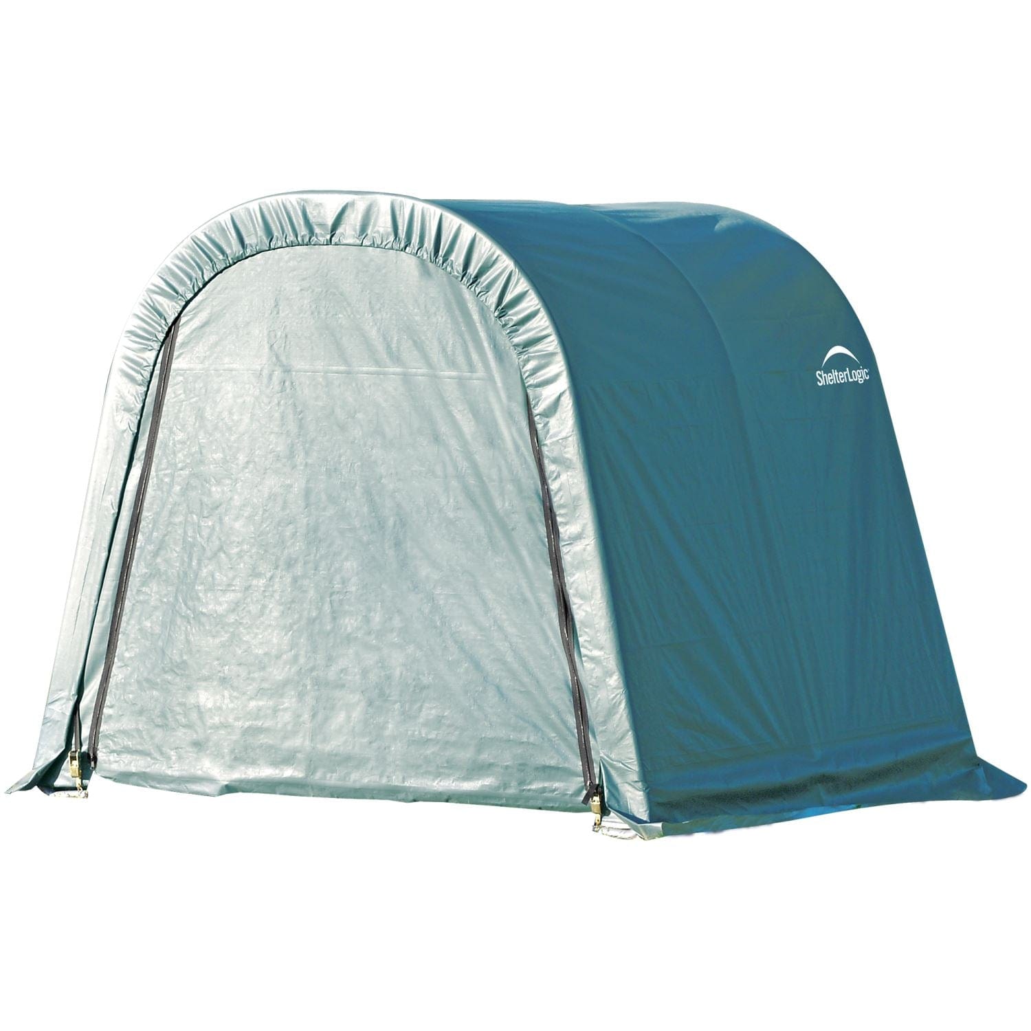 ShelterLogic Portable Garage ShelterLogic | ShelterCoat 8 x 8 ft. Wind and Snow Rated Garage Round Green STD 76804