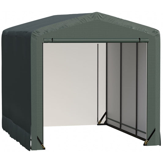 ShelterLogic Portable Garage ShelterLogic | ShelterTube Wind and Snow-Load Rated Garage 10x14x10 Green SQAACC0104C01001410