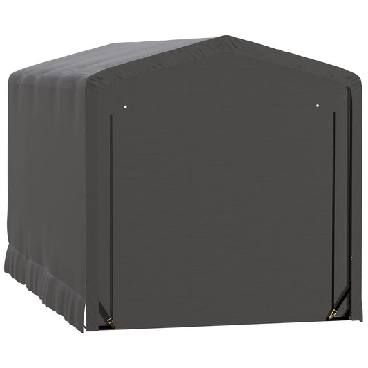 ShelterLogic Portable Garage ShelterLogic | ShelterTube Wind and Snow-Load Rated Garage 10x18x10 Gray SQAACC0103C01001810