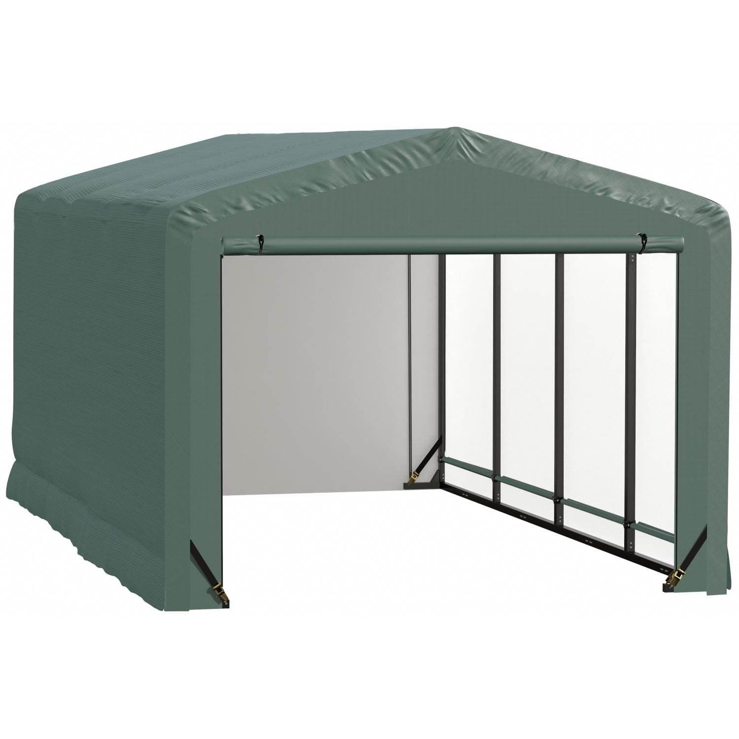 ShelterLogic Portable Garage ShelterLogic | ShelterTube Wind and Snow-Load Rated Garage 10x18x8 Green SQAACC0104C01001808