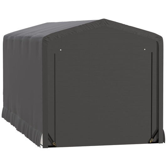ShelterLogic Portable Garage ShelterLogic | ShelterTube Wind and Snow-Load Rated Garage 10x23x10 Gray SQAACC0103C01002310