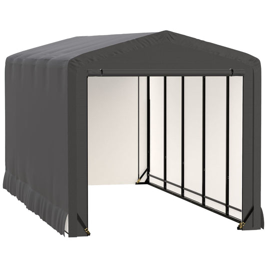 ShelterLogic Portable Garage ShelterLogic | ShelterTube Wind and Snow-Load Rated Garage 10x23x10 Gray SQAACC0103C01002310