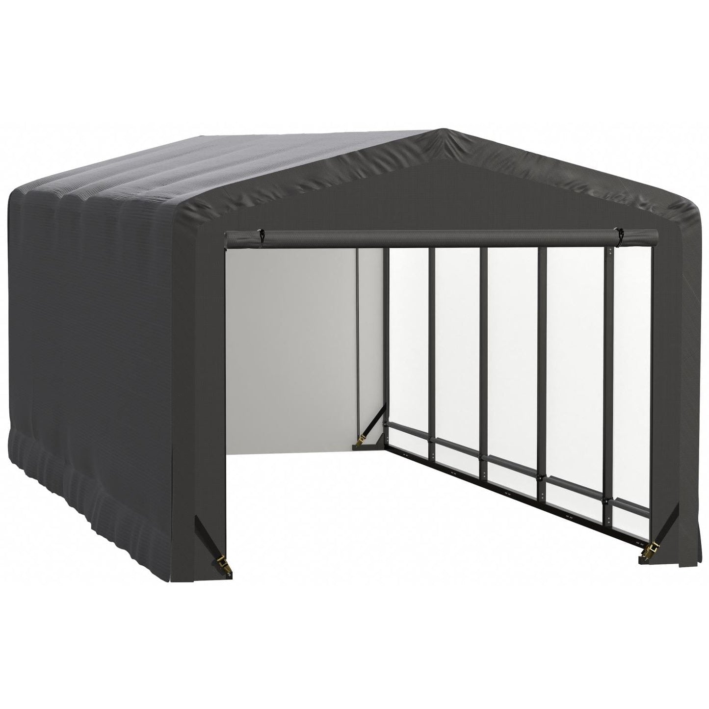 ShelterLogic Portable Garage ShelterLogic | ShelterTube Wind and Snow-Load Rated Garage 10x23x8 Gray SQAACC0103C01002308