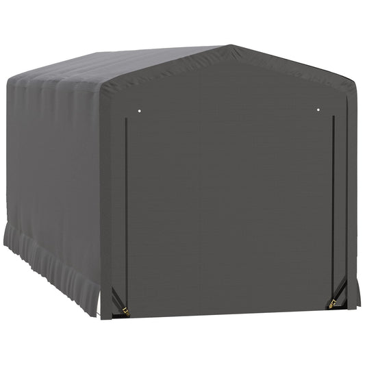 ShelterLogic Portable Garage ShelterLogic | ShelterTube Wind and Snow-Load Rated Garage 10x27x10 Gray SQAACC0103C01002710