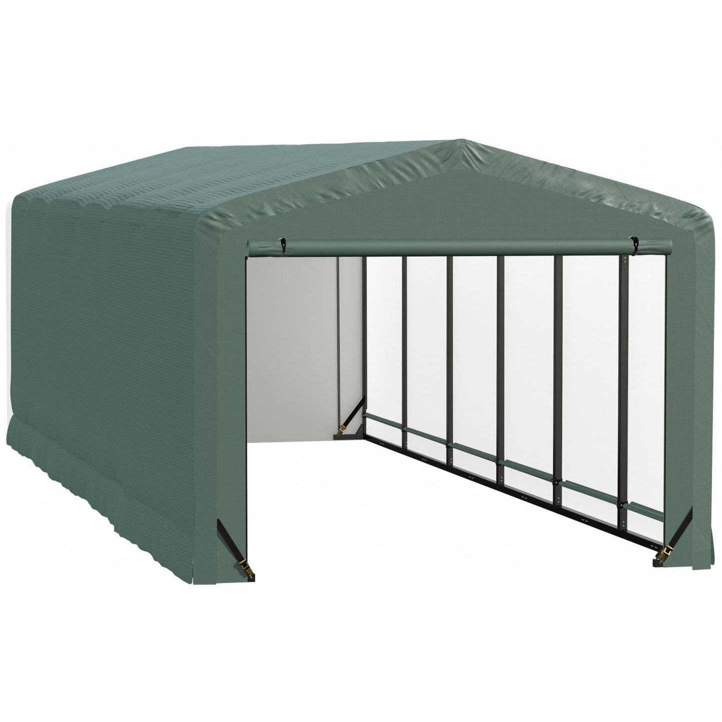 ShelterLogic Portable Garage ShelterLogic | ShelterTube Wind and Snow-Load Rated Garage 10x27x8 Green SQAACC0104C01002708