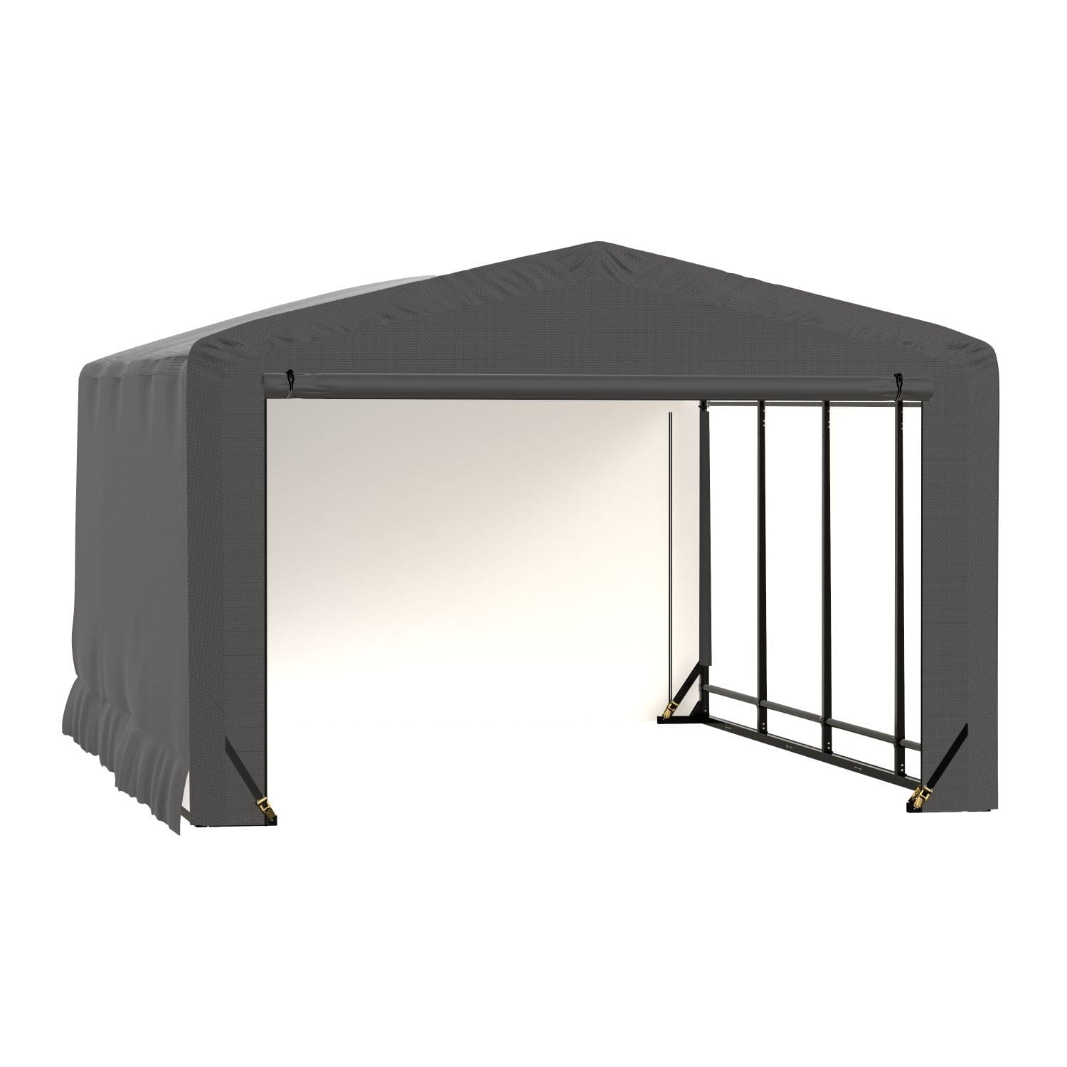 ShelterLogic Portable Garage ShelterLogic | ShelterTube Wind and Snow-Load Rated Garage 12x18x8 Gray SQAACC0103C01201808