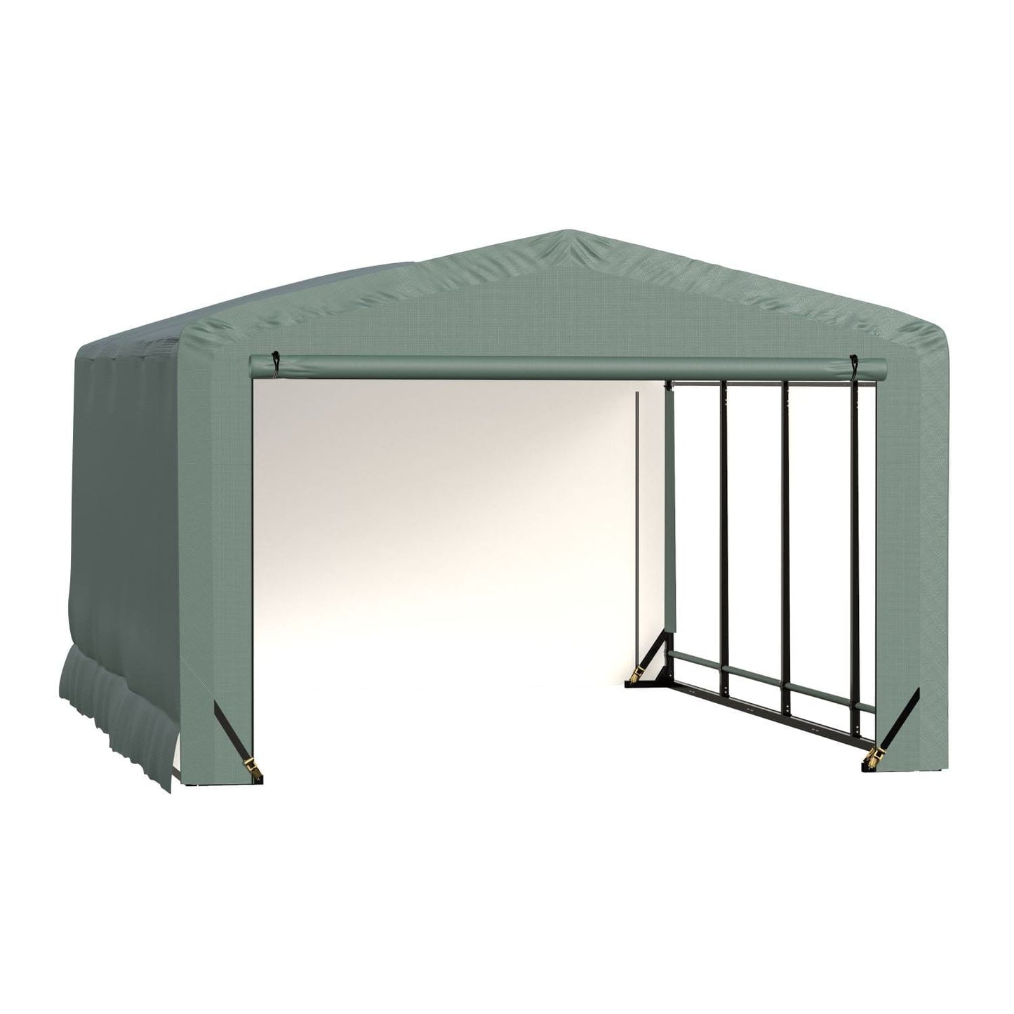 ShelterLogic Portable Garage ShelterLogic | ShelterTube Wind and Snow-Load Rated Garage 12x18x8 Green SQAACC0104C01201808