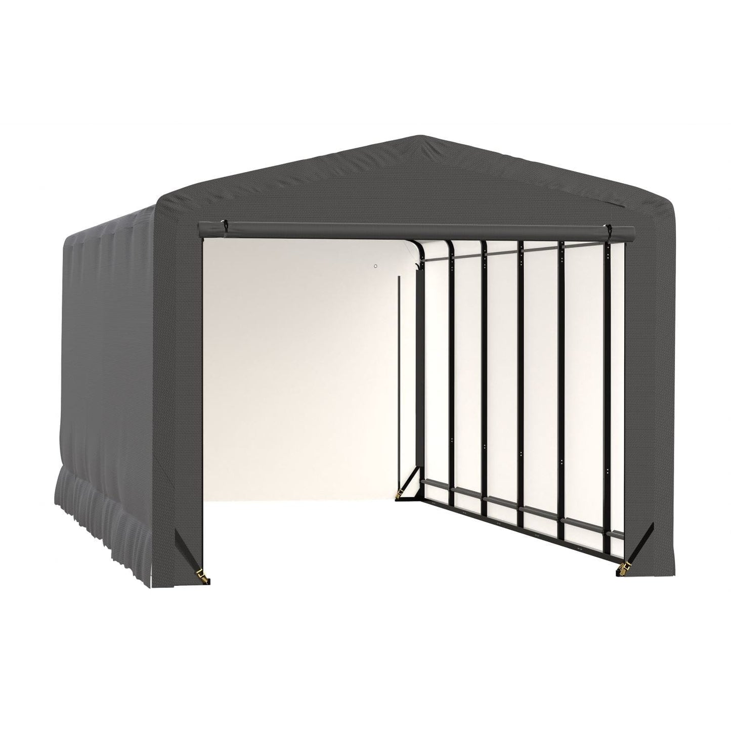 ShelterLogic Portable Garage ShelterLogic | ShelterTube Wind and Snow-Load Rated Garage 12x27x10 Gray SQAACC0103C01202710