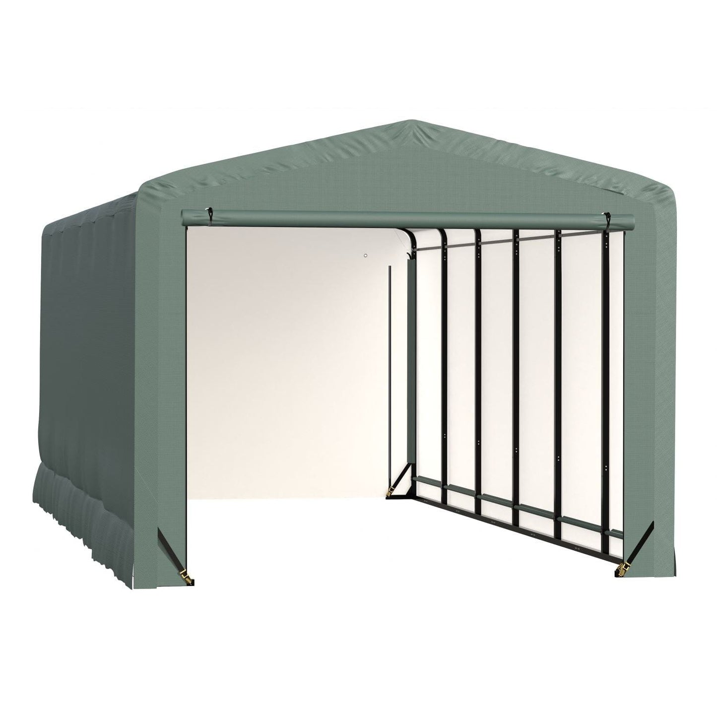 ShelterLogic Portable Garage ShelterLogic | ShelterTube Wind and Snow-Load Rated Garage 12x27x10 Green SQAACC0104C01202710